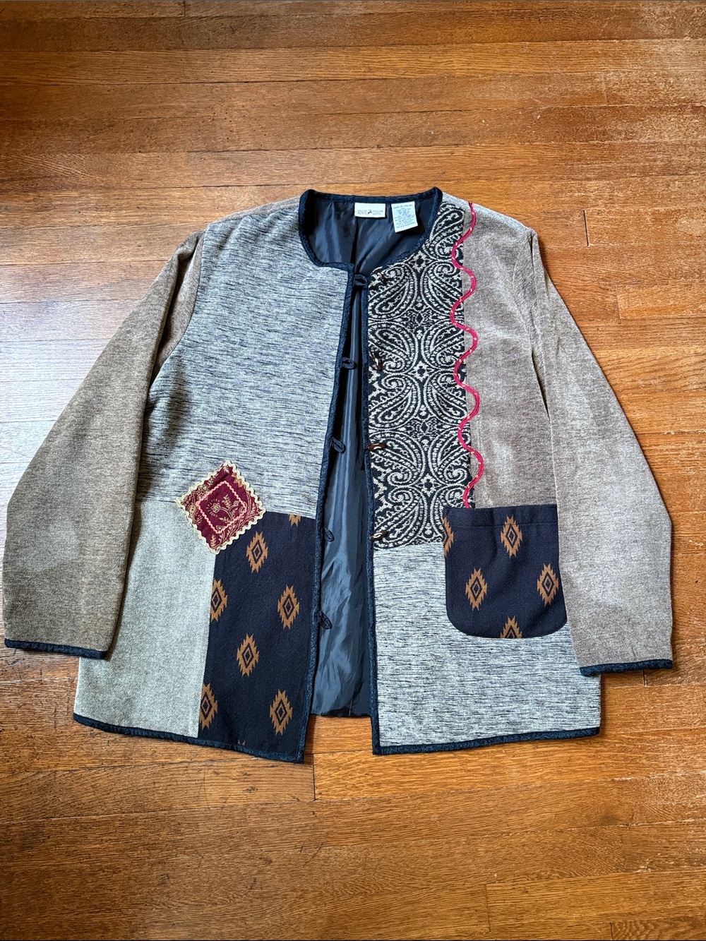 White Stag Black Lined Jacket - Black